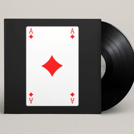 Diamonds Playing card ace Custom Vinyl Record Sleeves
