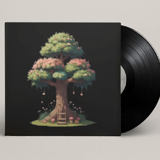 Colorful Tree Life is Really Good Tree Custom Vinyl Record Sleeves