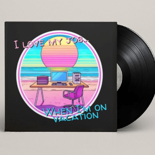 I love my job... When I’m on vacation Custom Vinyl Record Sleeves