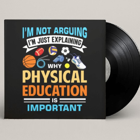 Inspiring Physical Education Teacher Design for PE Custom Vinyl Record Sleeves