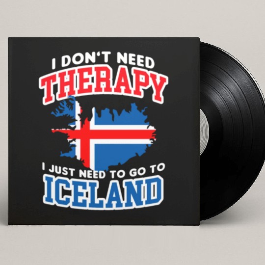 Iceland Flag Embrace The Northern Lights Design Custom Vinyl Record Sleeves