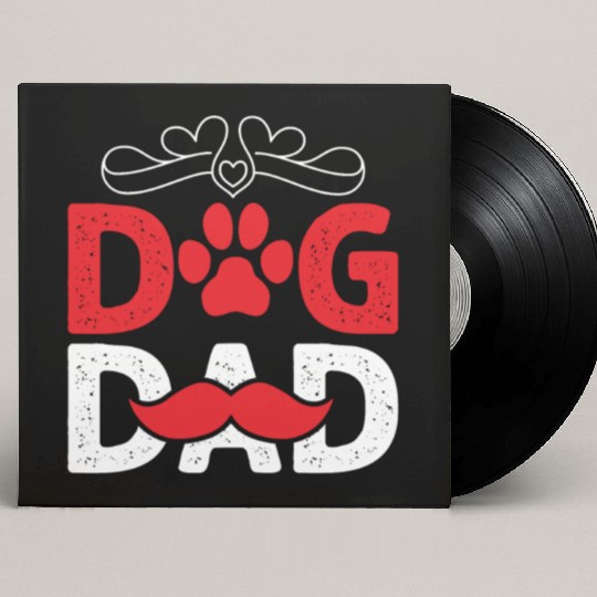 DOG DAD Custom Vinyl Record Sleeves