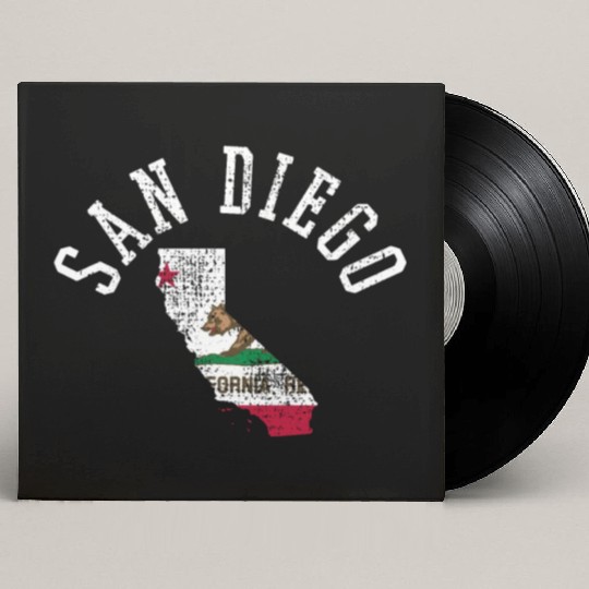 San Diego Patriot Flag - Embrace Your Roots Custom Vinyl Record Sleeves