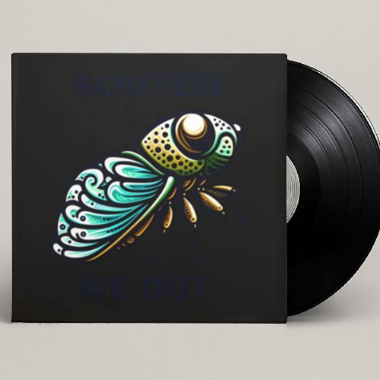 Funny Cicada Quote We Out Cicada Custom Vinyl Record Sleeves