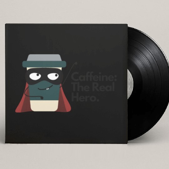 Caffeine The Real Hero Custom Vinyl Record Sleeves