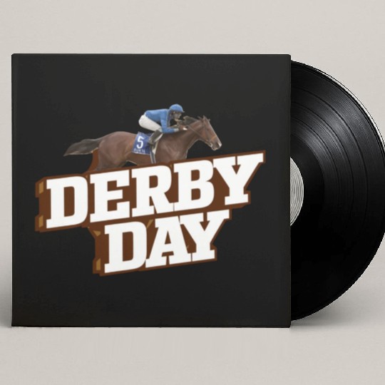 DERBY DAY DESIGN HORSE RACING DERBY Custom Vinyl Record Sleeves