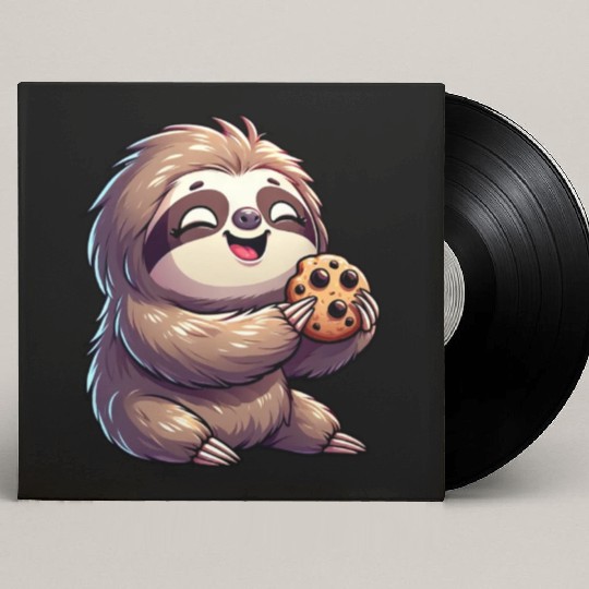 Sloth Sweet Cookie Biscuit Delight Custom Vinyl Record Sleeves
