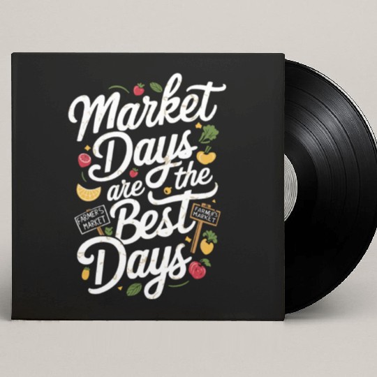 Farmers Market Farmer Agriculture Farming Food Custom Vinyl Record Sleeves