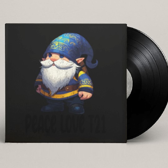 t21 gnomes Peace Love Custom Vinyl Record Sleeves