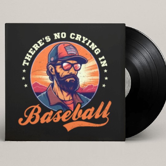 4th Of July Baseball Coach No Crying In Baseball Custom Vinyl Record Sleeves
