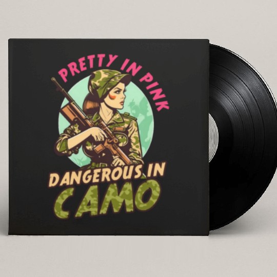 Hunter Pretty In Pink Dangerous Camo Custom Vinyl Record Sleeves