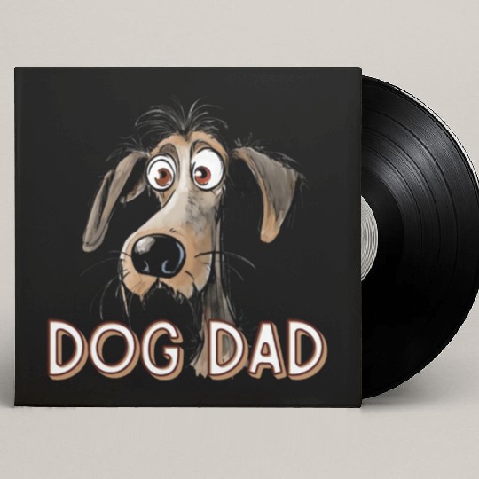 DOG DAD Father's Day Gift for Dad Custom Vinyl Record Sleeves