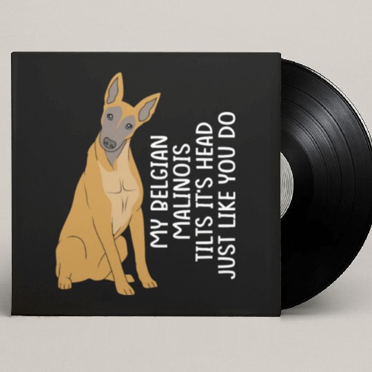 Funny Belgian Malinois Dog Breed Custom Vinyl Record Sleeves