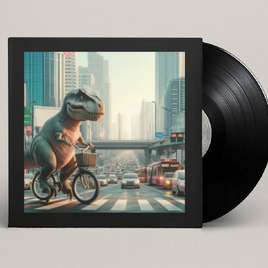 Urban Dino Ride Custom Vinyl Record Sleeves