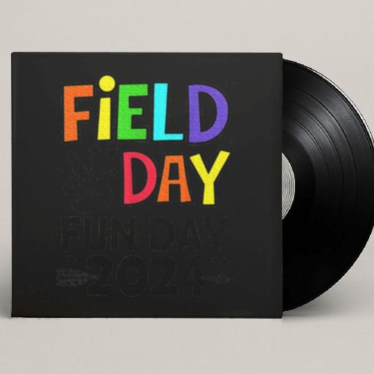 Field Day Fun Day For Teacher Field Day Custom Vinyl Record Sleeves