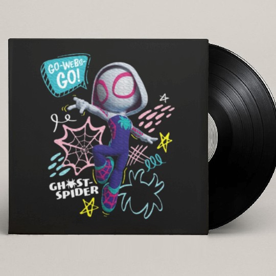 Marvel Spidey And His Amazing Friends Ghost Spider Custom Vinyl Record Sleeves