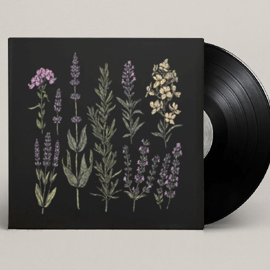 Spring Flower Girl Floral Lavender Flowers Summer Custom Vinyl Record Sleeves