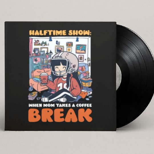 Football Mom Halftime Show: Mom Takes Coffee Break Custom Vinyl Record Sleeves
