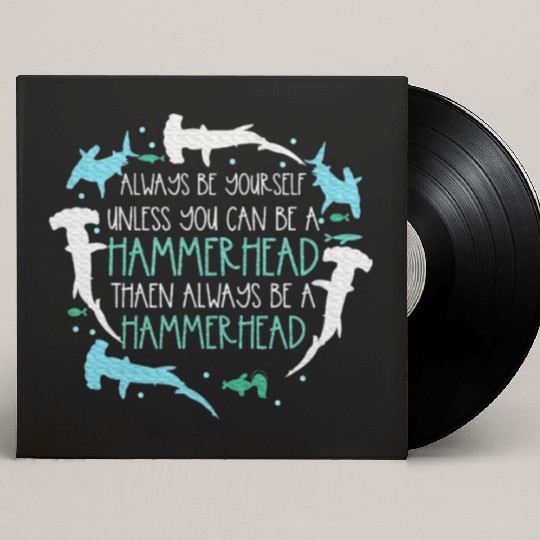Hammerhead Underwater Ocean Hammerhead Shark Lover Custom Vinyl Record Sleeves