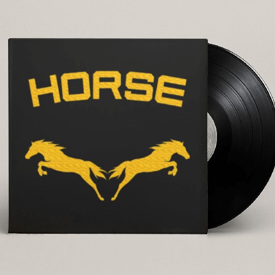 Horses Double Horse Riding Horsepower Lover T Custom Vinyl Record Sleeves