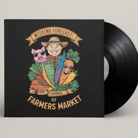 Farmers Market Farmer Agriculture Farming Food Custom Vinyl Record Sleeves