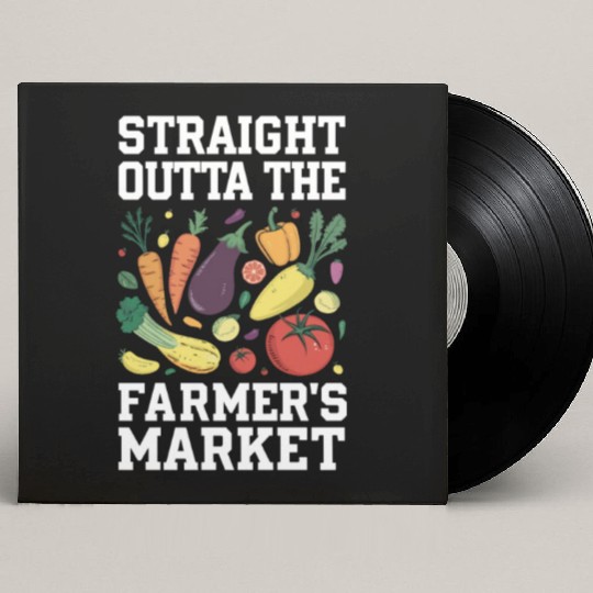 Farmers Market Farmer Agriculture Farming Food Custom Vinyl Record Sleeves