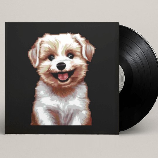 Pixel Puppy Art Custom Vinyl Record Sleeves