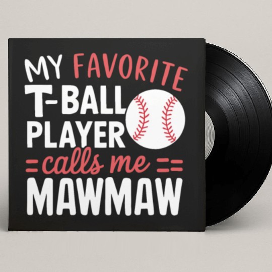 Baseball Grandma Grandmother Grandparents Day Custom Vinyl Record Sleeves