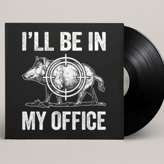 Boar Hunting Funny Wild Hog Hunter Custom Vinyl Record Sleeves