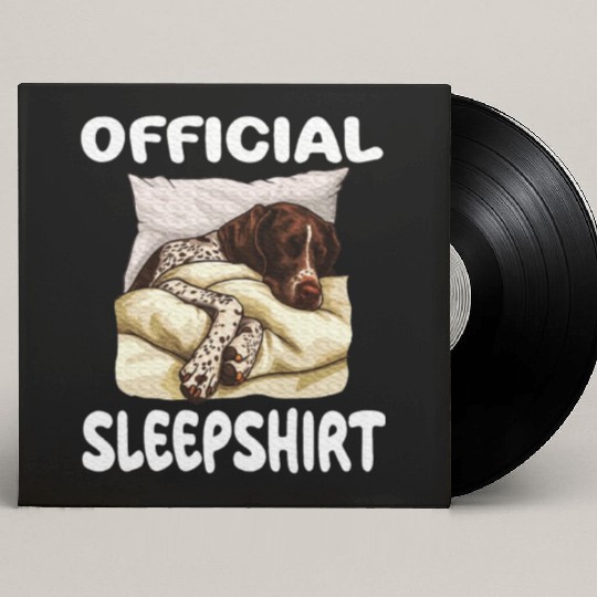 German Shorthaired Pointer Dog Official Sleep Custom Vinyl Record Sleeves