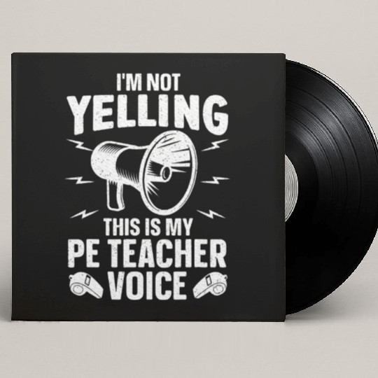Cool PE Teacher Art Physical Education Teacher Custom Vinyl Record Sleeves