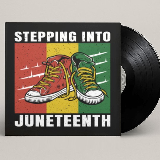 Stepping Into Juneteenth 2024 Afro American Custom Vinyl Record Sleeves