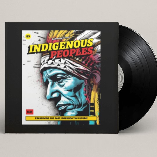Indigenous Peoples Embracing Culture Custom Vinyl Record Sleeves