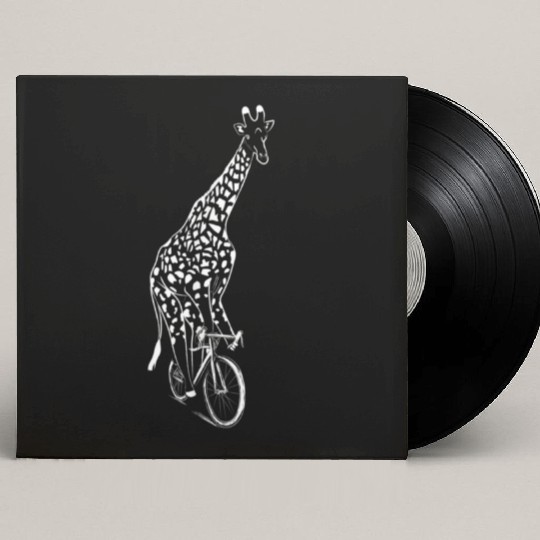 Cycling Giraffe Bicycle Clothes Cyclist Custom Vinyl Record Sleeves