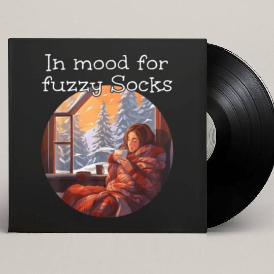 fuzzy Clothes Winter Socks Custom Vinyl Record Sleeves