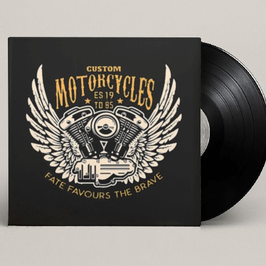Motorcyclists chopper clothing Premium Custom Vinyl Record Sleeves