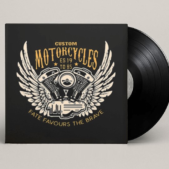 Motorcyclists chopper clothing Premium Custom Vinyl Record Sleeves