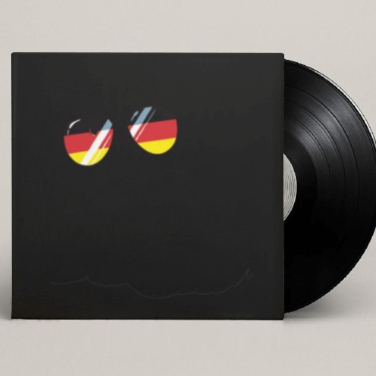 German Flag Cat German Germany Cats Custom Vinyl Record Sleeves