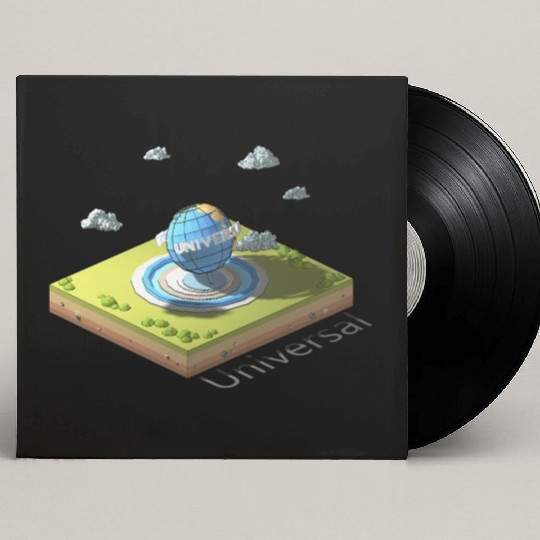 Geometric low poly Universal Studios Custom Vinyl Record Sleeves