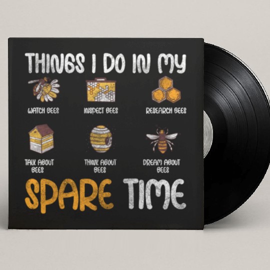 Honey Bee Bees Useful Summer Custom Vinyl Record Sleeves