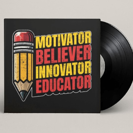 Literature Teacher Motivator Believer Bookworm Custom Vinyl Record Sleeves