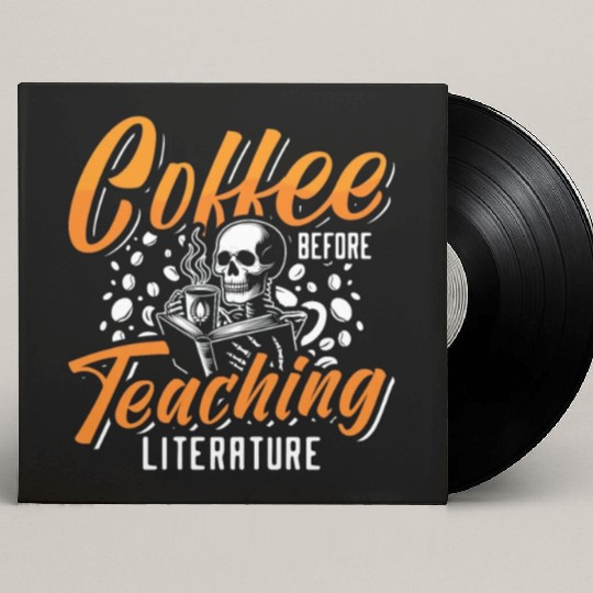 Literature Teacher Coffee Bookworm Coffee Lover Custom Vinyl Record Sleeves