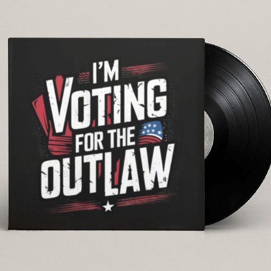 I’M VOTING FOR THE OUTLAW Custom Vinyl Record Sleeves