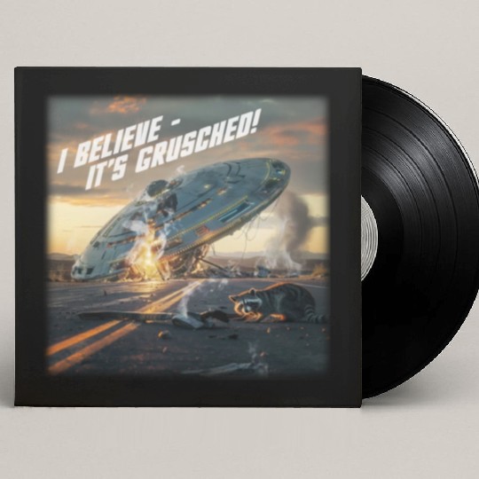 UFO crash. I believe it's grusched! Custom Vinyl Record Sleeves