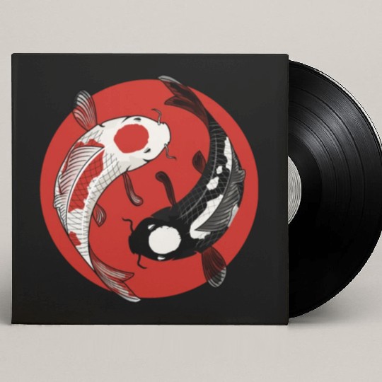 Koi Fish Custom Vinyl Record Sleeves