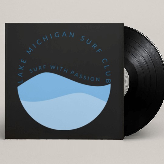 Surf With Passion Lake Michigan Surf Club Custom Vinyl Record Sleeves
