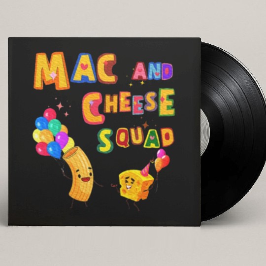 Macaroni And Cheese Mac Cheese Squad Lover Custom Vinyl Record Sleeves