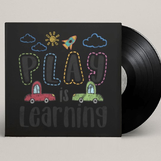 Play is learning preschool teacher for women kids Custom Vinyl Record Sleeves