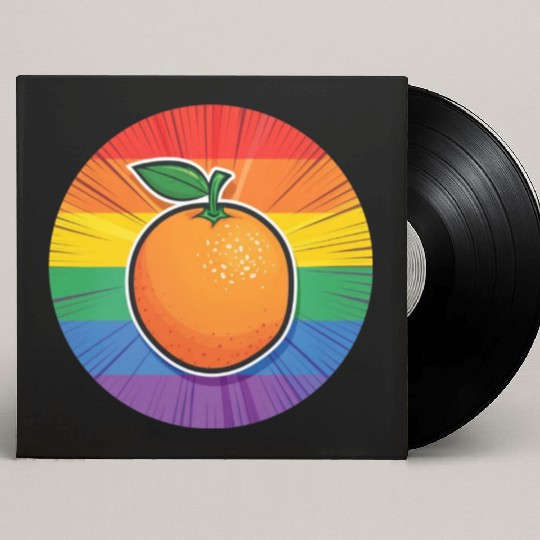 LGBTQ Orange Custom Vinyl Record Sleeves