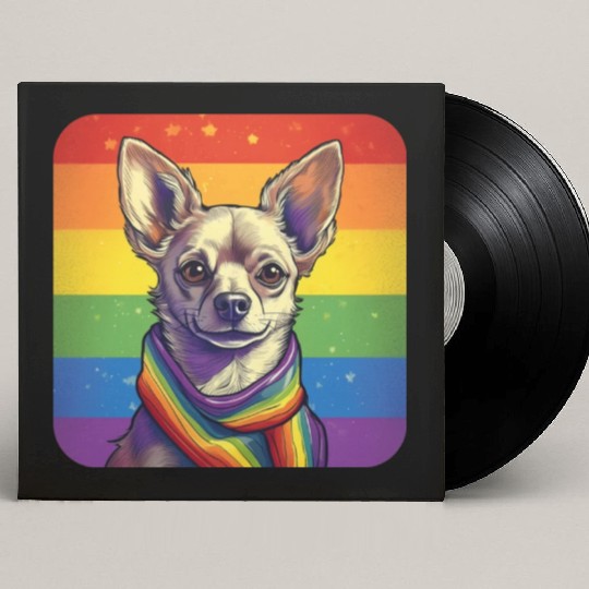 LGBTQ Chihuahua Custom Vinyl Record Sleeves
